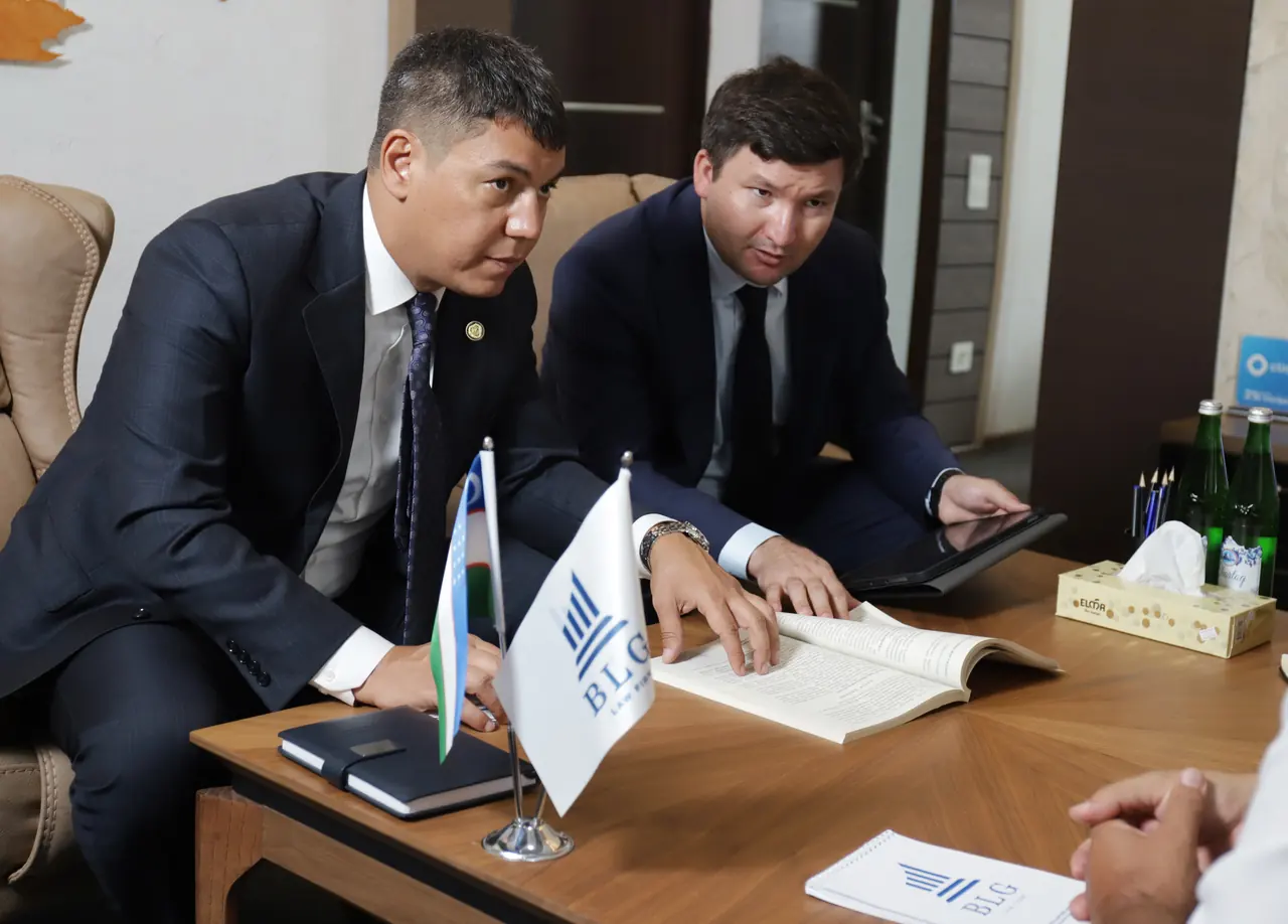 The partners at work, BLG office, Tashkent